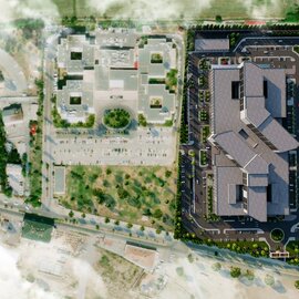Iğdır Devlet Hastanesi kuşbakışı
