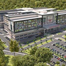 İskenderun Şehir Hastanesi Mimari Proje Cephe Doğu