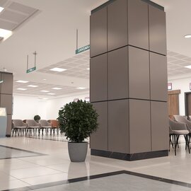 İskenderun Şehir Hastanesi Mimari Proje İç Mekan Karşılama Salon Zemin